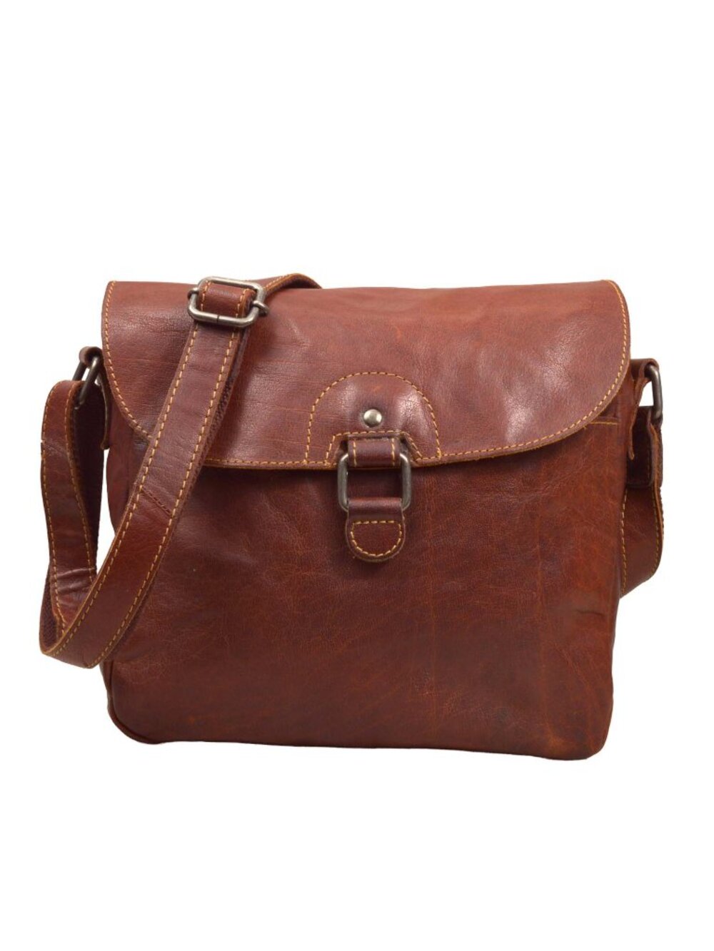 Jack Georges Leather Messenger Bag Nice!